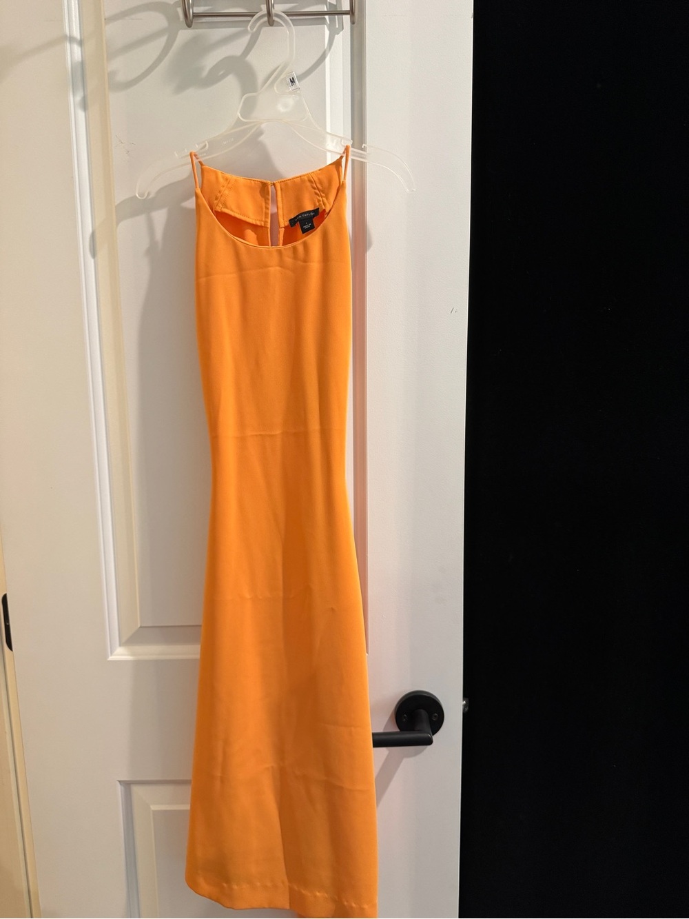 Ann Taylor Orange Maxi Slip Dress